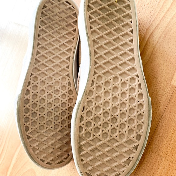 Vans Slip-Ons in Rose Gold. Worn once, possibly twice. - Picture 3 of 3